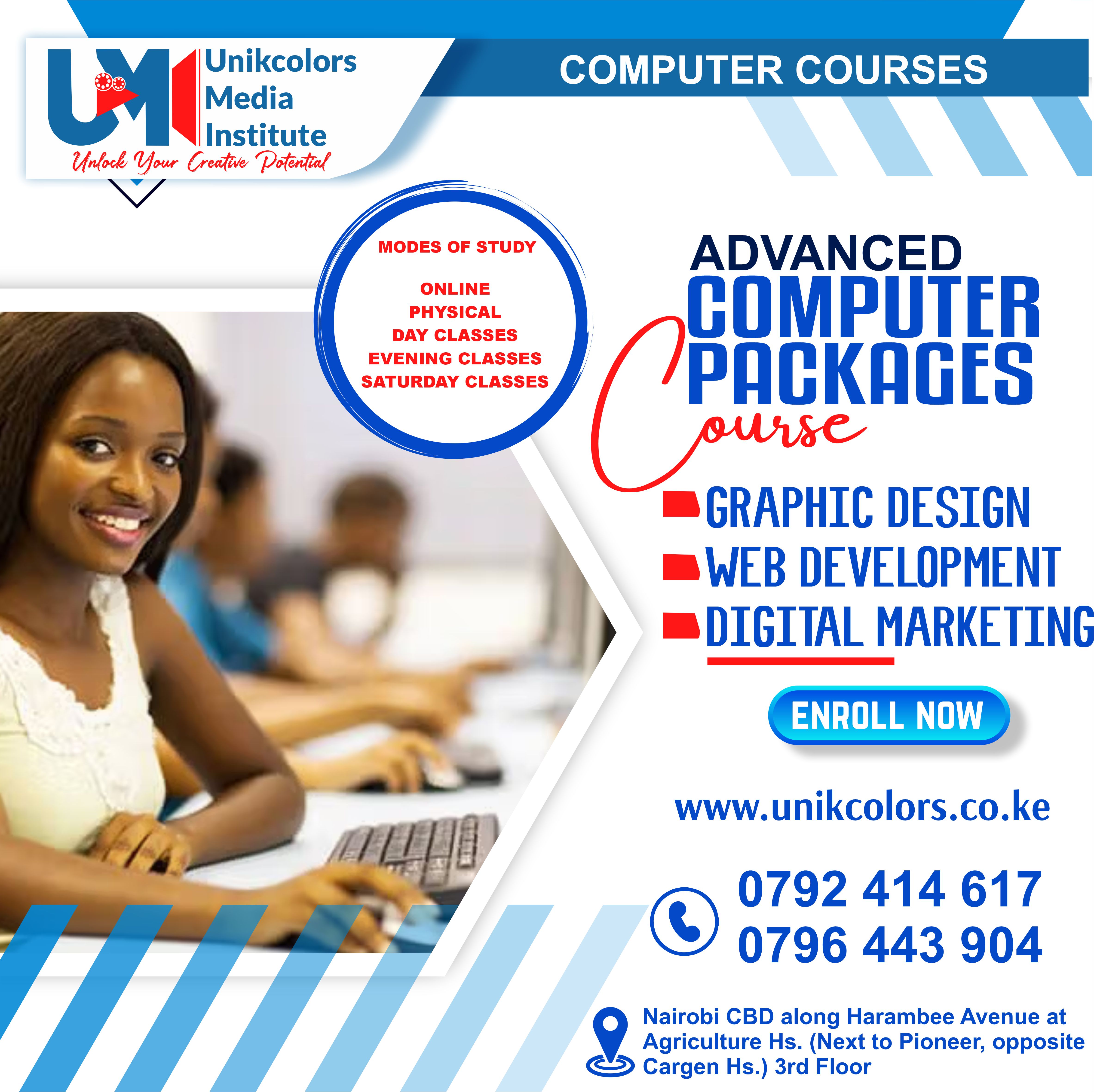 COMPUTER COURSES - DIGITAL MARKETING | GRAPHIC DESIGN | WEB DEVELOPMENT | COMPUTER PACKAGES COURSE